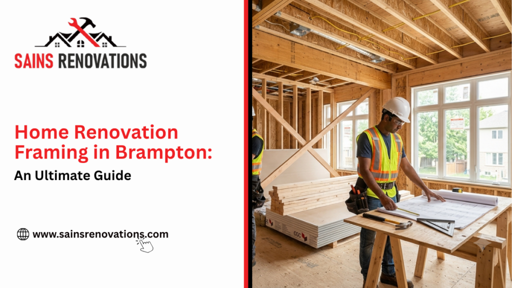 Home renovation framing in Brampton